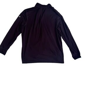 Eddie Bauer 1/4 Zip Shirt Mens XL Maroon Fit Active Long Sleeve Mock Neck